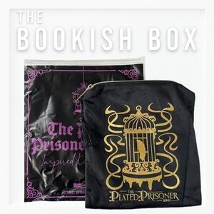 NWT Limited Edition The Bookish Box Plated Prisoner Velvet eReader Book Sleeve